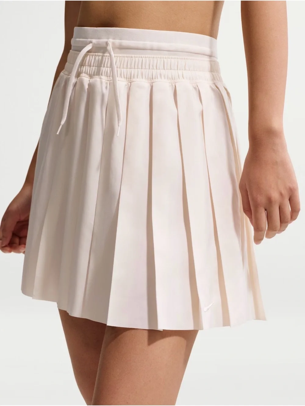 Nike Pleated Mini Skirt - Cream/Light Pink